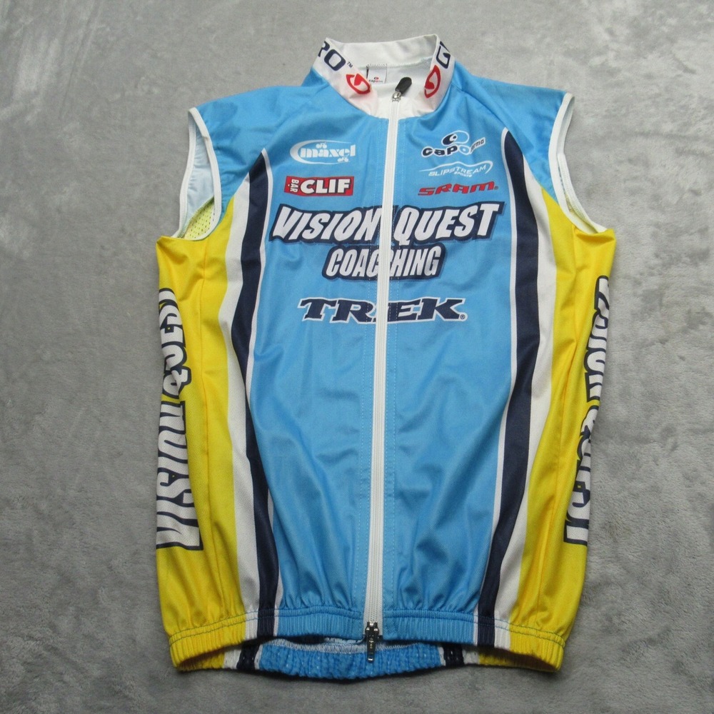 Capoforma Cycling Vest Unisex Small Light Blue Vision Quest TREK Full Zip Italy